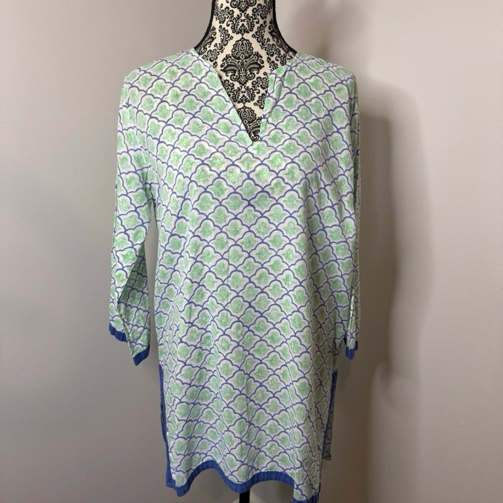 Roberta Roller Rabbit Green and Blue Tunic